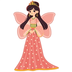 Princess Theme Fairy Princess Transparent Sticker